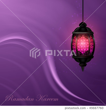 Sketchy style of EID Mubarak Lantern illustration with Ornament 49887760