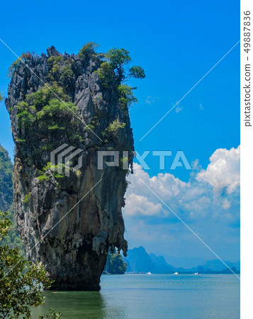 Phang Nga bay, Thailand, iconic scenic island 49887836