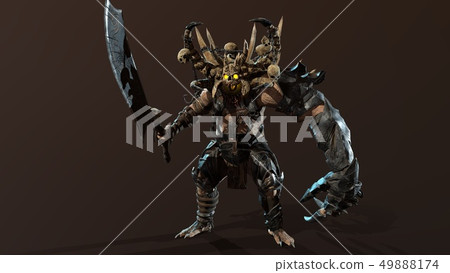 demon 3d render 49888174