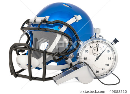 Helmet for American football with whistle 49888210