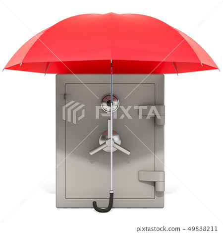Combination Safe Box under umbrella 49888211