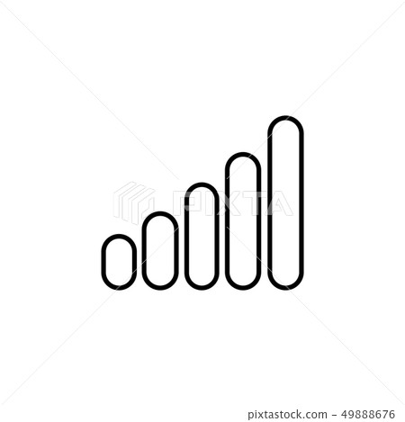 graph line icon. vector illustration black - Stock Illustration ...