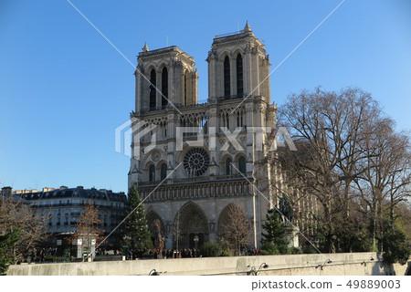 Notre Dame Cathedral in Paris (Cathedrale Notre-Dame de Paris) 49889003