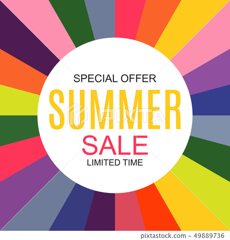 Summer Sale concept Background. Vector Summer Sale concept Background. Vector 49889736