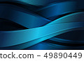 Abstract blue background with curve shapes cross 49890449