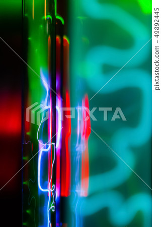 abstract background - glow of inert gases in 49892445