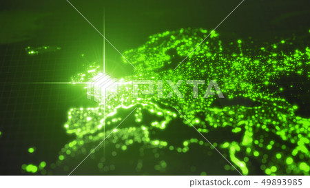 power of england, energy beam on london. dark map with illuminated cities and human density areas power of england, energy beam on london. dark map with illuminated cities and human density areas 49893985