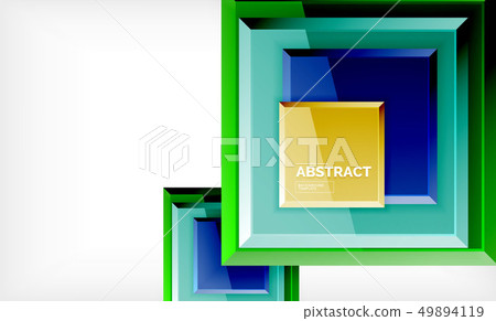 Geometric abstract background, modern square design Geometric abstract background, modern square design 49894119