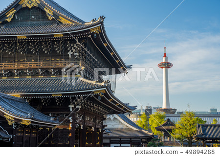 Morning sun Higashi Honganji Morning sun Higashi Honganji 49894288
