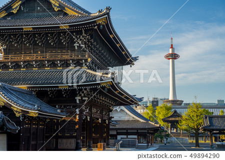 早晨太陽東本願寺 49894290