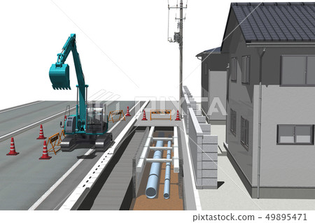 Water and sewage construction 49895471