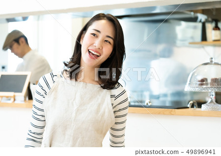 Cafe clerk Cafe clerk 49896941
