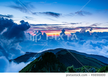 臺灣合歡山山脈 Asia Taiwan Hehuanshan Mountains 49898800