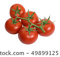 Fresh tomatoes isolated on white 49899125