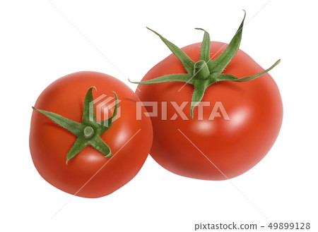Fresh tomatoes isolated on white Fresh tomatoes isolated on white 49899128