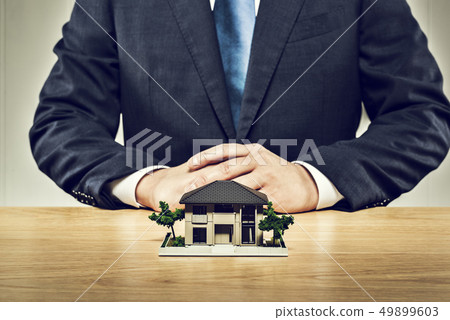 建築模型和商人 建築模型和商人 49899603