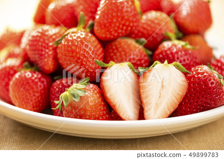 Cut strawberries Cut strawberries 49899783