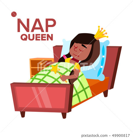 Napping Girl, Sleeping Child Vector Cartoon Character Napping Girl, Sleeping Child Vector Cartoon Character 49900817