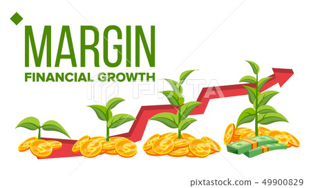 Margin, Financial Growth Vector Web Banner Template Margin, Financial Growth Vector Web Banner Template 49900829