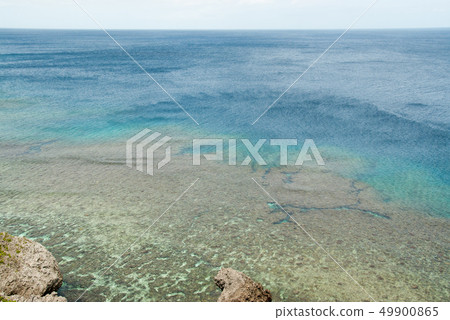 Blue sea South country off Saba reef Blue sea South country off Saba reef 49900865