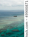 Blue sea southern country coral reef and wreck 49900871