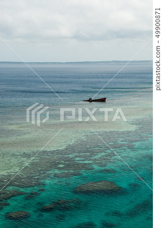 藍色海南部國家珊瑚礁和擊毀 藍色海南部國家珊瑚礁和擊毀 49900871