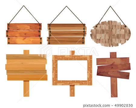 Wood Signboard - Stock Illustration [49902830] - PIXTA