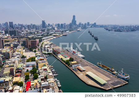臺灣高雄港旗津燈塔景色Kaohsiung Harbor View, Asia, Taiwan 49907383