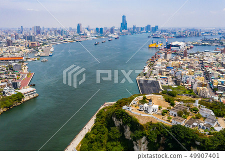 臺灣高雄港旗津燈塔景色Kaohsiung Harbor View, Asia, Taiwan 49907401
