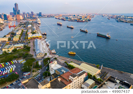 臺灣高雄港旗津燈塔景色Kaohsiung Harbor View, Asia, Taiwan 49907437
