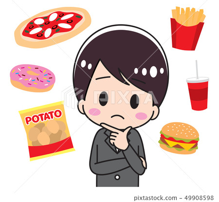 Diet worried businessman 49908598