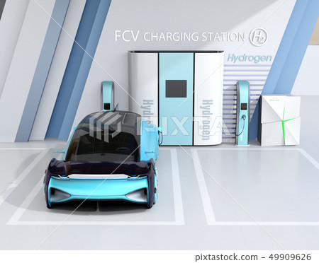 氫氣站自燃FCV加氫站的圖像 49909626