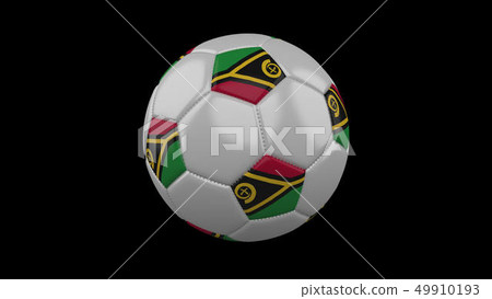 Soccer ball with flag Vanuatu, 3d rendering Soccer ball with flag Vanuatu, 3d rendering 49910193