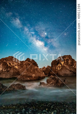 Muroto Sea and Milky Way 49911394