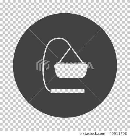 Baby hanged cradle icon 49911798