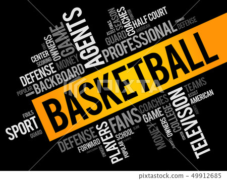 Basketball word cloud collage Basketball word cloud collage 49912685