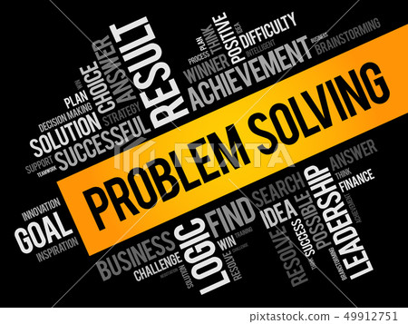 Problem Solving word cloud collage 49912751