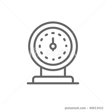 Low fuel, oil station pump line icon. Low fuel, oil station pump line icon. 49913432