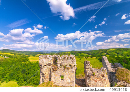 Ruins of a medieval castle Beckov. Ruins of a medieval castle Beckov. 49915458