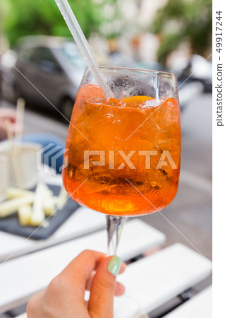 Glass of Aperol Spritz cocktail Glass of Aperol Spritz cocktail 49917244
