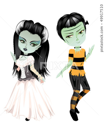 Monster Frankenstein with Bride Monster Frankenstein with Bride 49917510