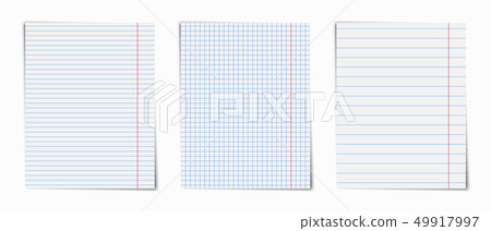 Notebook pages set . Notebook pages set . 49917997