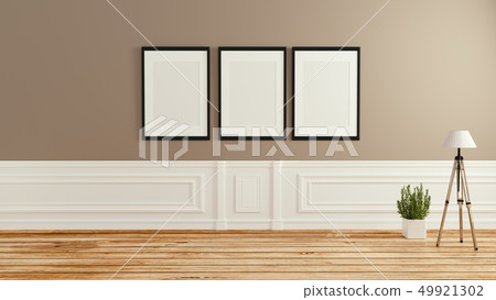 Room interior wooden style. 3D rendering 49921302