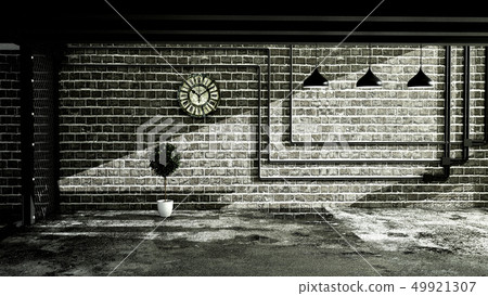 Empty Loft style, room interior design, Loft style 49921307