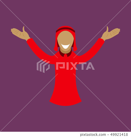 flat icon on theme Arabic business arabic man smiling 49921418