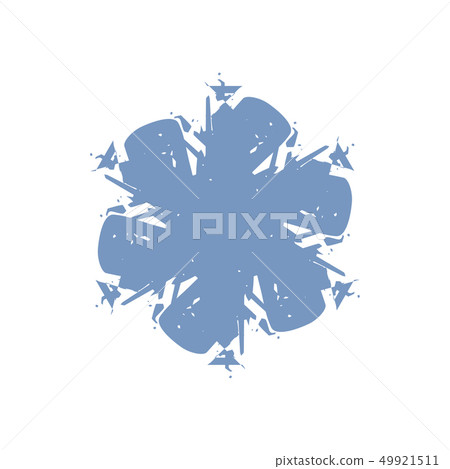 Grunge Isolated Snowflake Grunge Isolated Snowflake 49921511