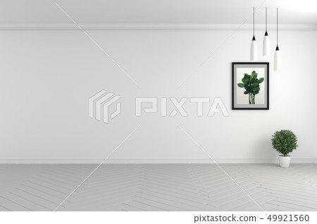 Beautiful room, Empty room , Modern bright 49921560