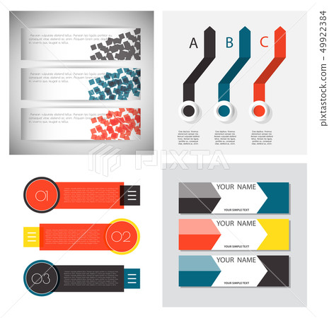 Set of Infographic arrows with 3 step up... - Stock Illustration ...