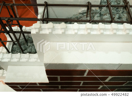 insulated facade of modern building made of modern 49922482