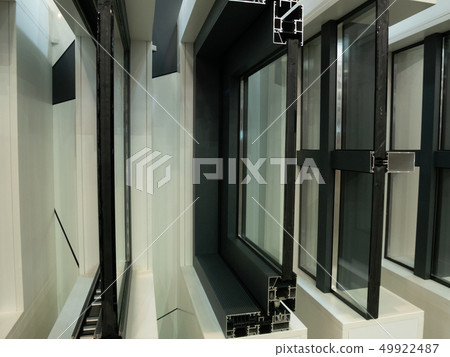showcase of modern aluminum plastic windows frames 49922487
